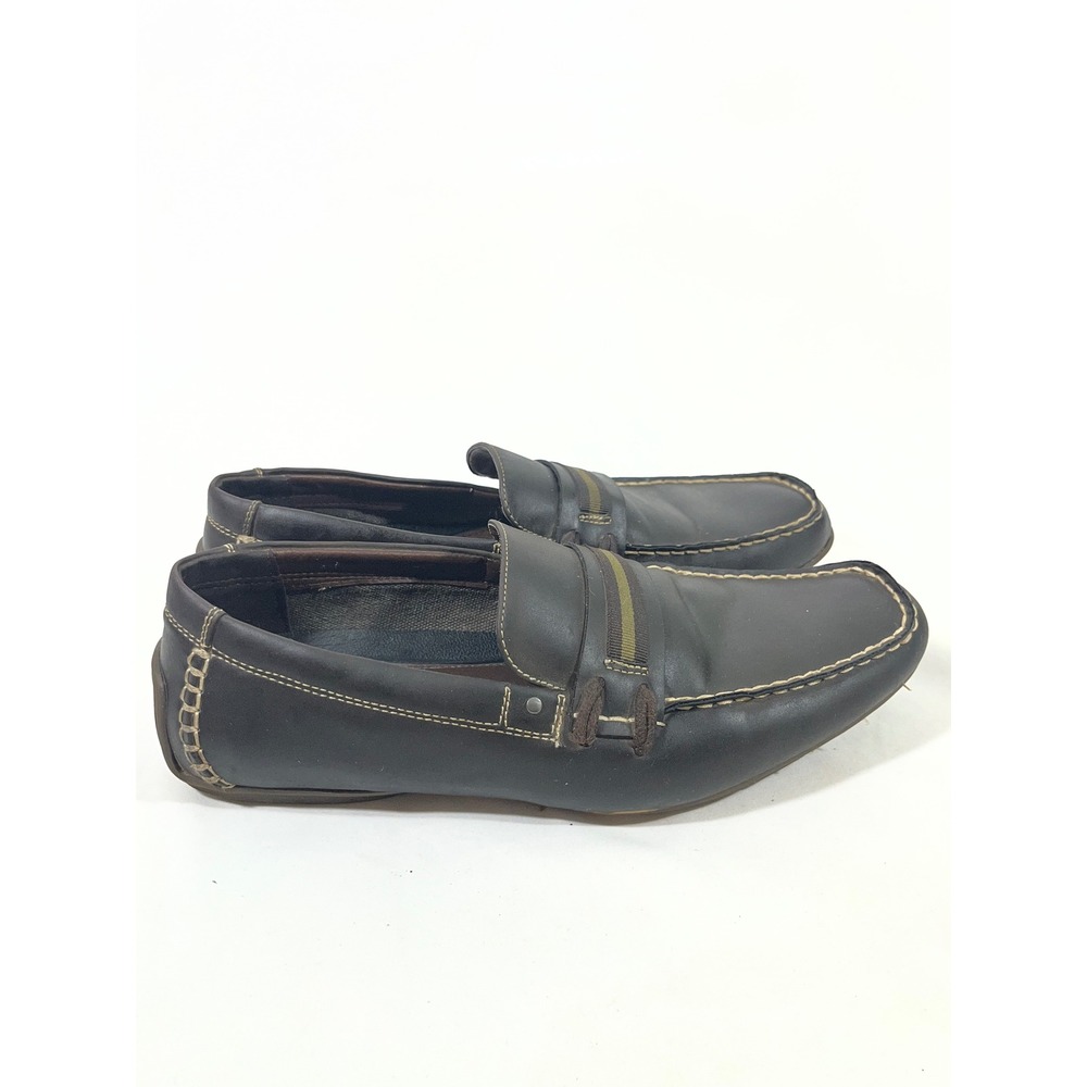 Ashford Hayes Donovan Loafers Men 11 Dark Brown Driving Mocs Minimalist Preppy‎